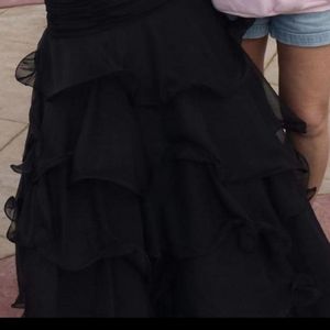 Black mermaid prom dress in size 12.